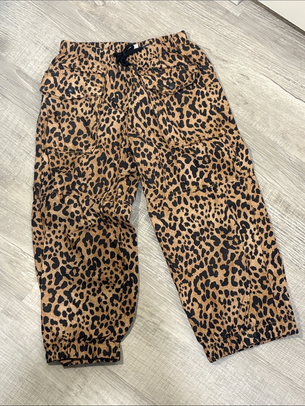 GAP Kids Leopard Print Joggers - Brown & Black